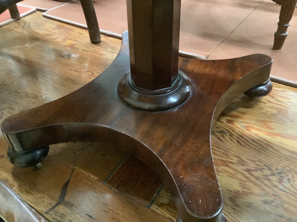 A Victorian mahogany drop flap work table